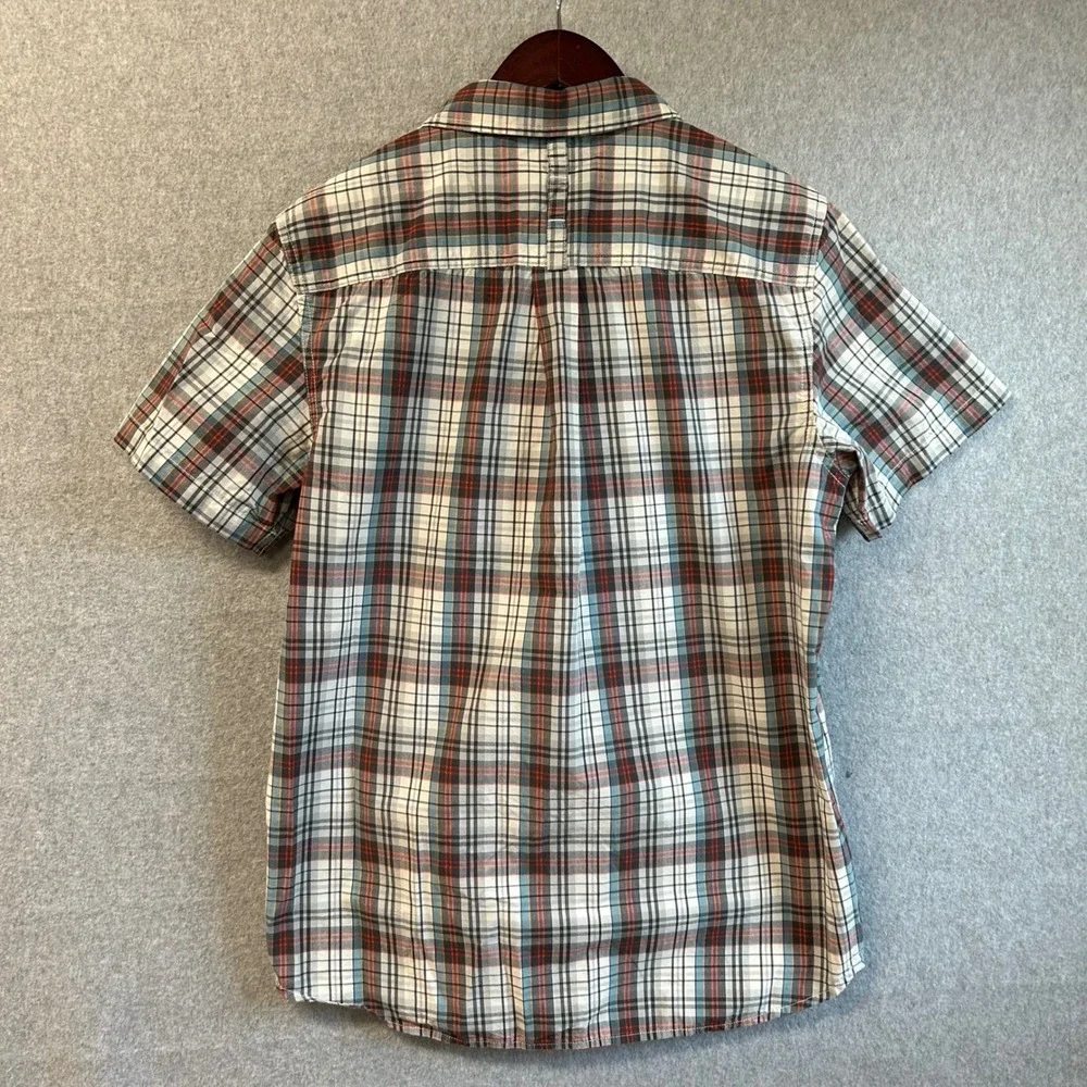 The North Face Mens Medium‎ Hammets Shirt Plaid Button Front Short Sleeve Gorp